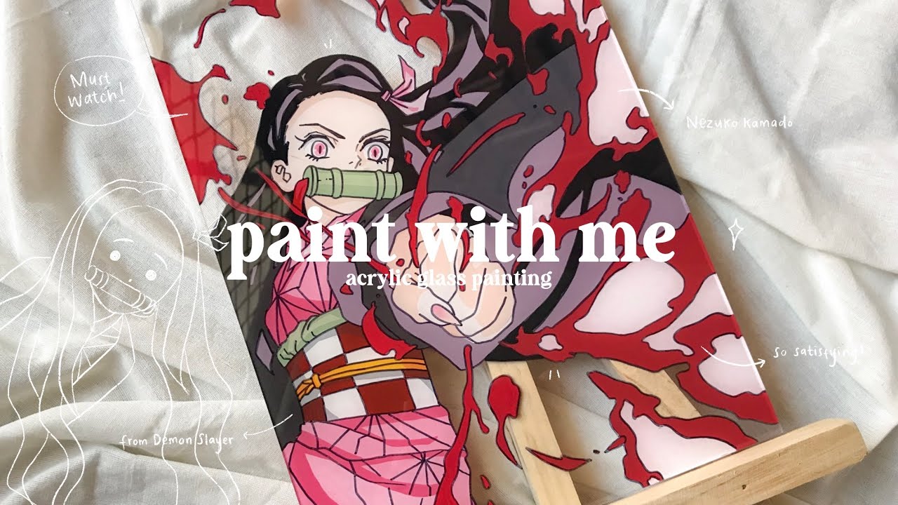 how to do glass painting anime